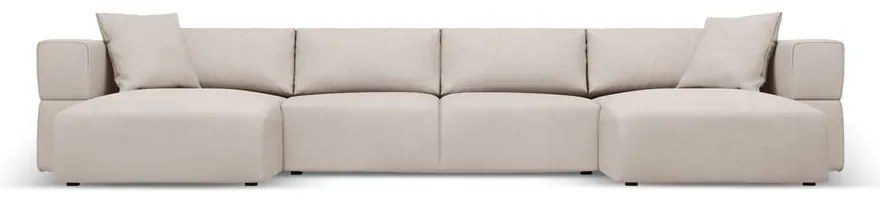 Бежов ъглов U-образен диван Esther – Milo Casa