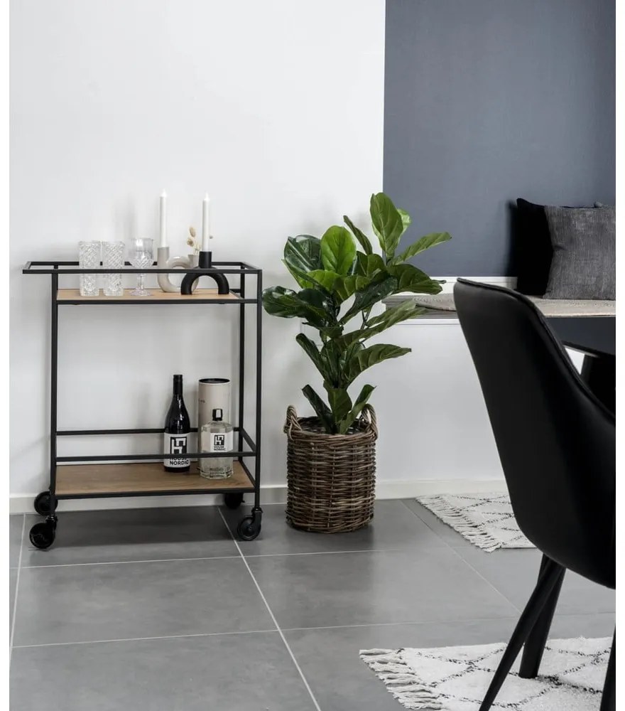 Бар количка с дъбова декорация Vita - House Nordic