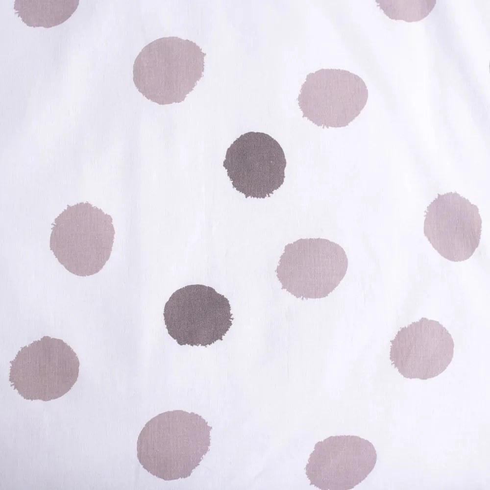 Бяло-сиво памучно детско спално бельо 100x135 cm Thumper "Dots" – Jerry Fabrics