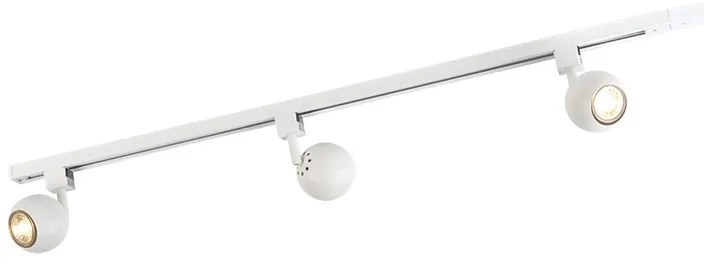 Интелигентна модерна релсова система бяла 1-фазен с 3 Wifi GU10 - Gissi