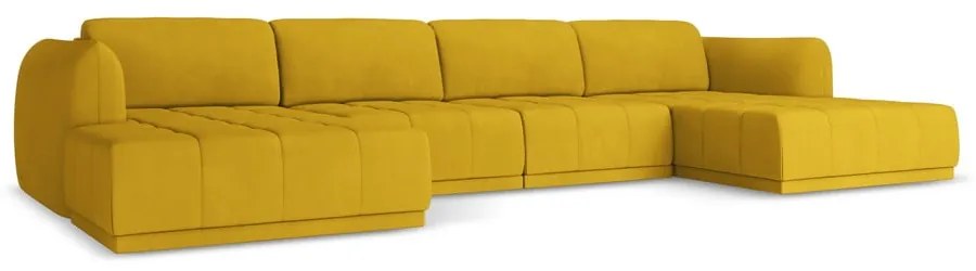 Жълт ъглов диван Hoku – Makamii
