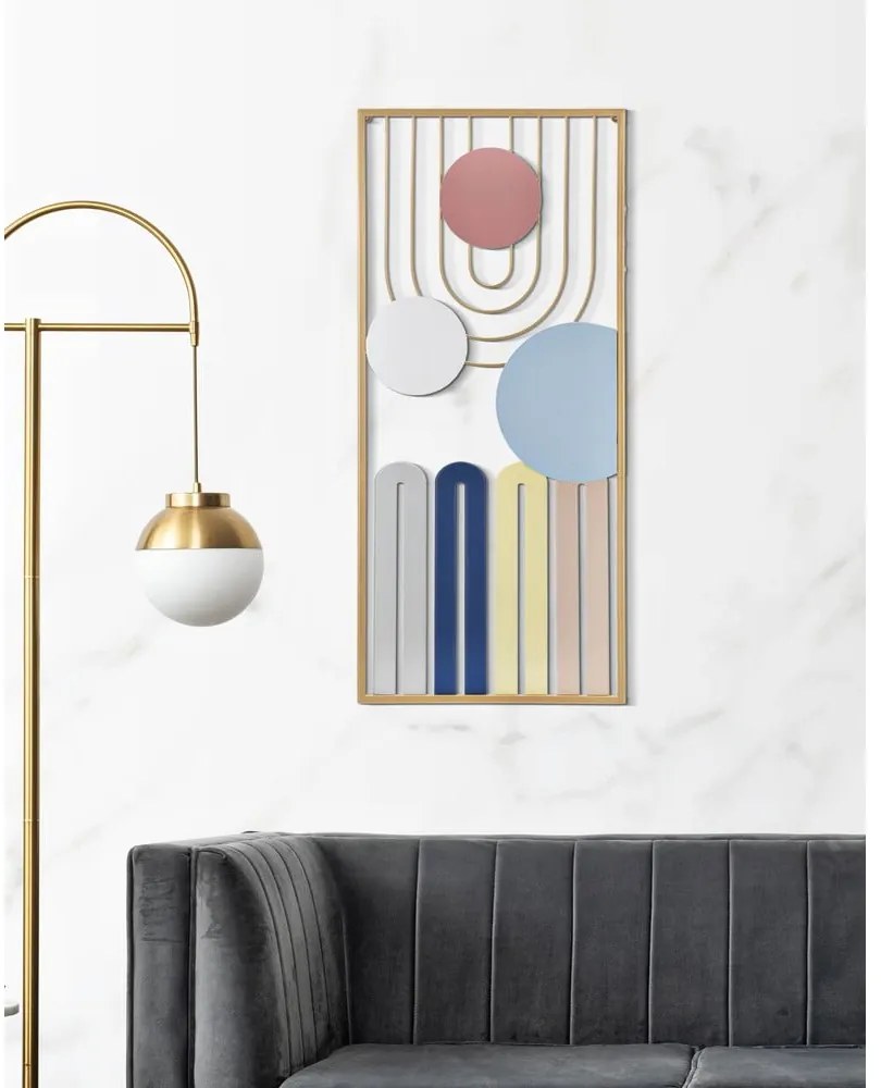 Метална декорация за стена 37x84 cm Colorful – Mauro Ferretti