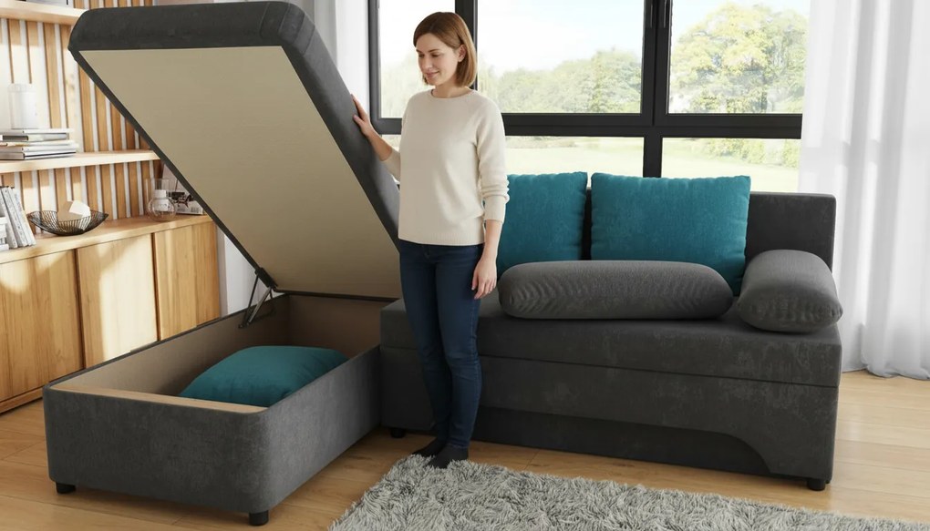 Разтегателен ъглов диван Неос