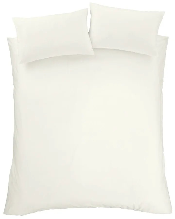 Кремаво спално бельо от египетски памук за единично легло 135x200 cm - Bianca