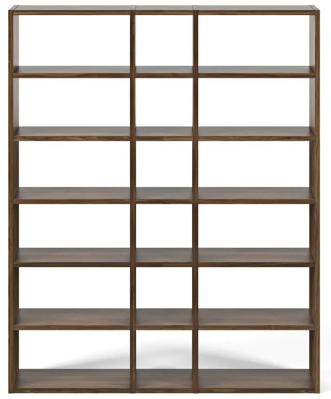 Шкаф за книги в орех 182x224 cm Pombal - TemaHome