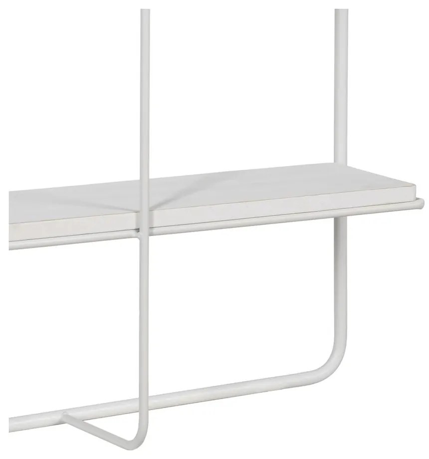Бял на няколко нива метален стенен рафт 51 cm – Ixia
