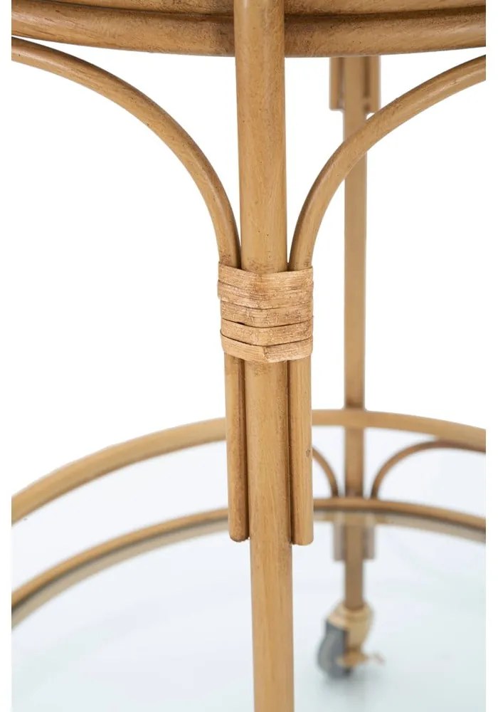 Метална маса за сервиране на колелца ø 51 cm Panama - Mauro Ferretti