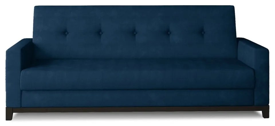 Син кадифен разтегателен диван с място за съхранение 216 cm Selene – ELTAP