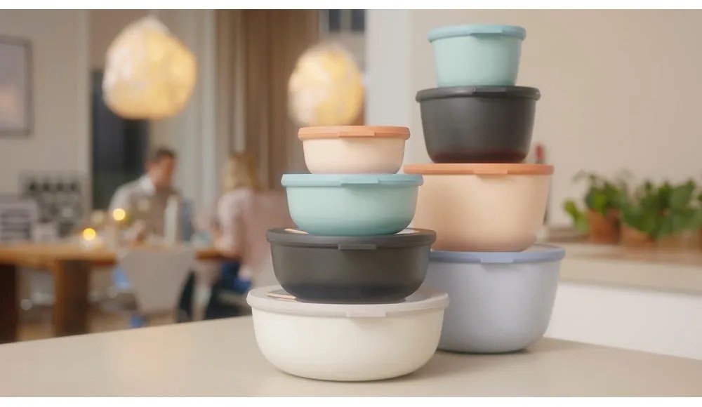 Кутии за храна 3 бр. Nordic black – Mepal