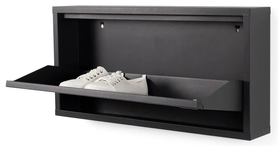 Черен метален шкаф за обувки Billy - Spinder Design