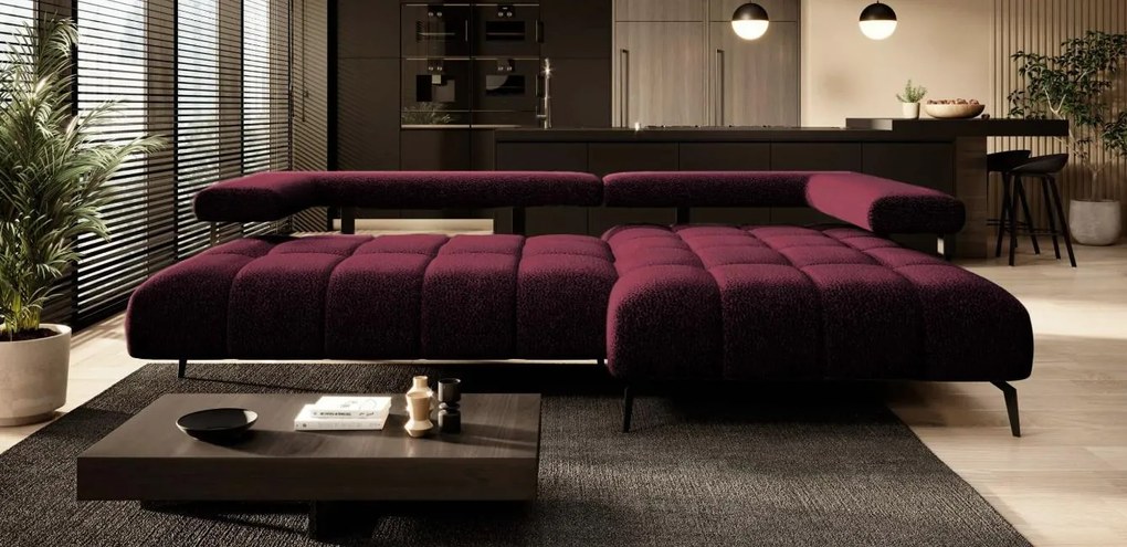 Ъглов диван Magnito Mini-Вишна-десен