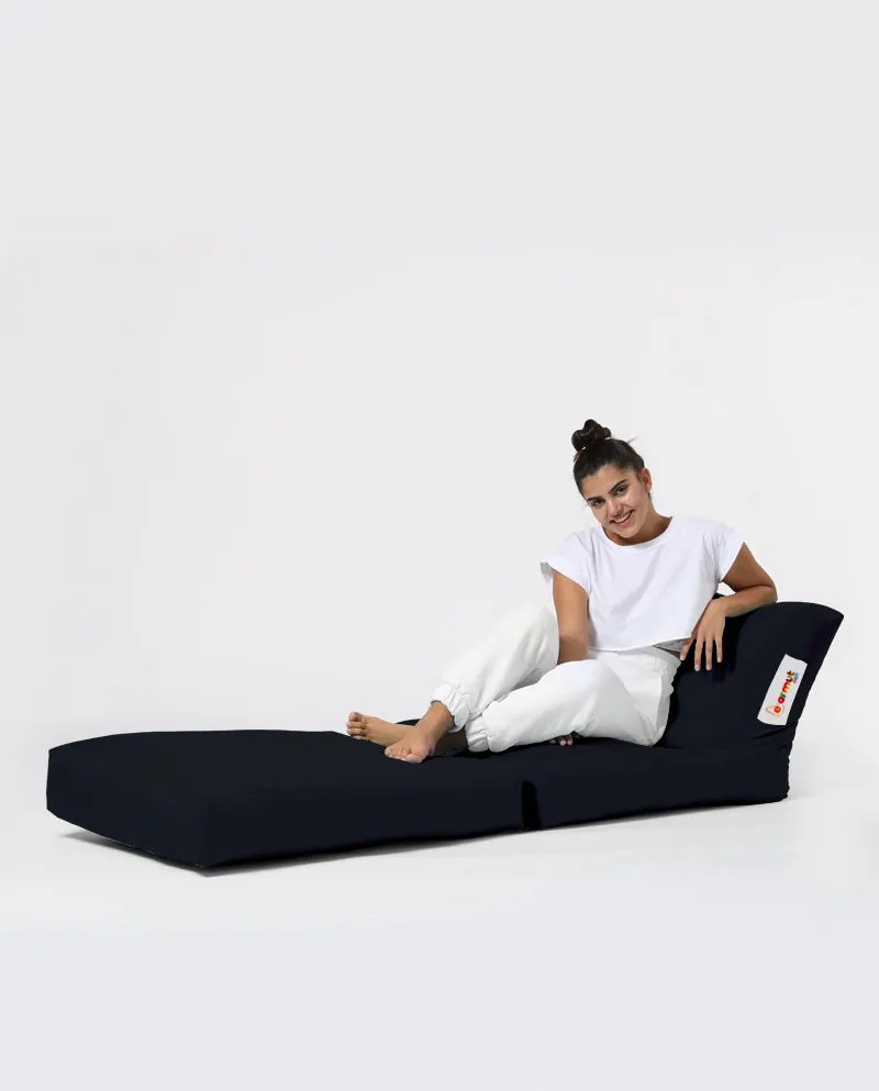 Градински пуф Siesta Sofa Bed Pouf, цвят Черен