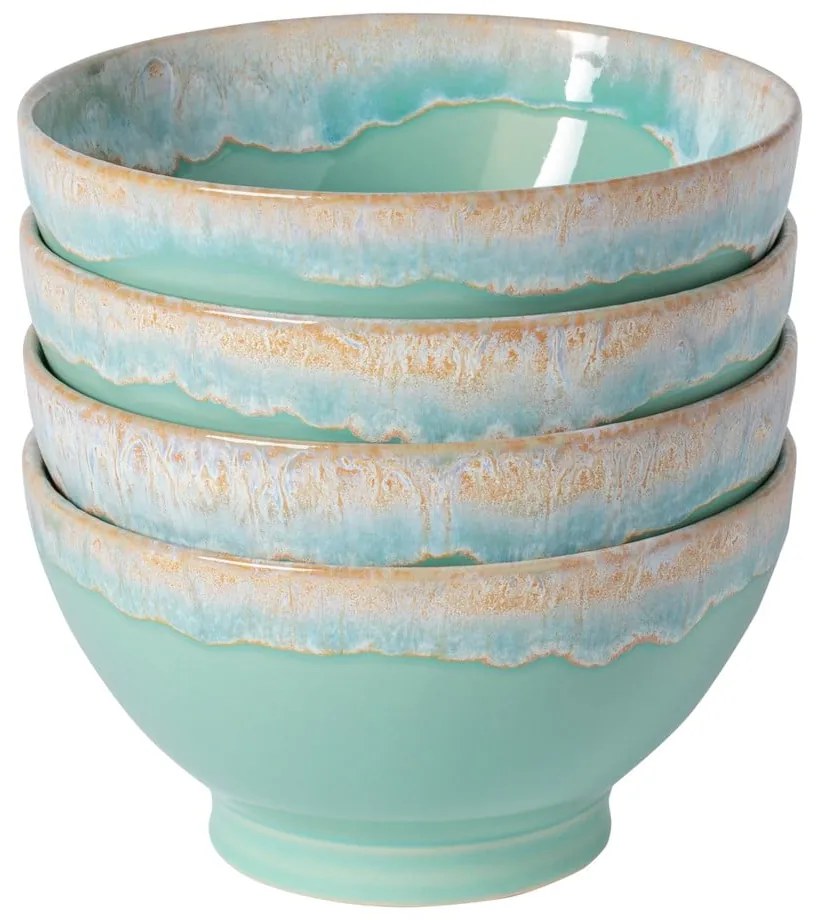 Тюркоазени керамични купички в комплект от 4 части ø 15 cm Latte - Costa Nova