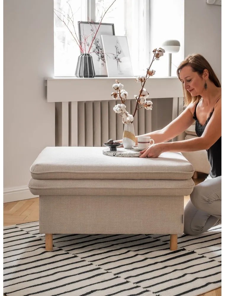 Бежова табуретка Simon – Miuform