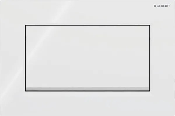 Geberit 115.893.KJ.1-Бутон за промиване Sigma30 24,6x16,4 cm бял/лъскав хром