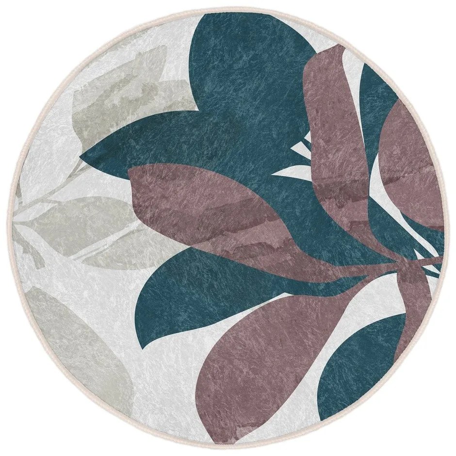 Кръгъл килим подходящ за пране и за прахосмукачки роботи ø 80 cm Comfort – Mila Home