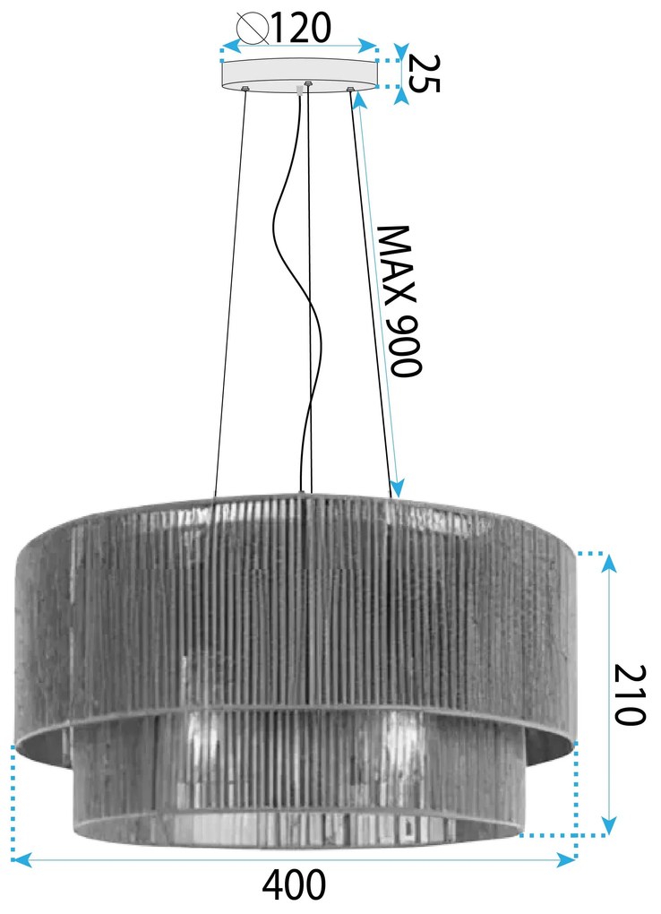 Пендел APP1837-1CP NATURE BLACK