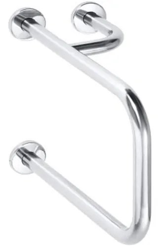 Опорна дръжка 23,5x38 см неръждаема стомана/сребриста