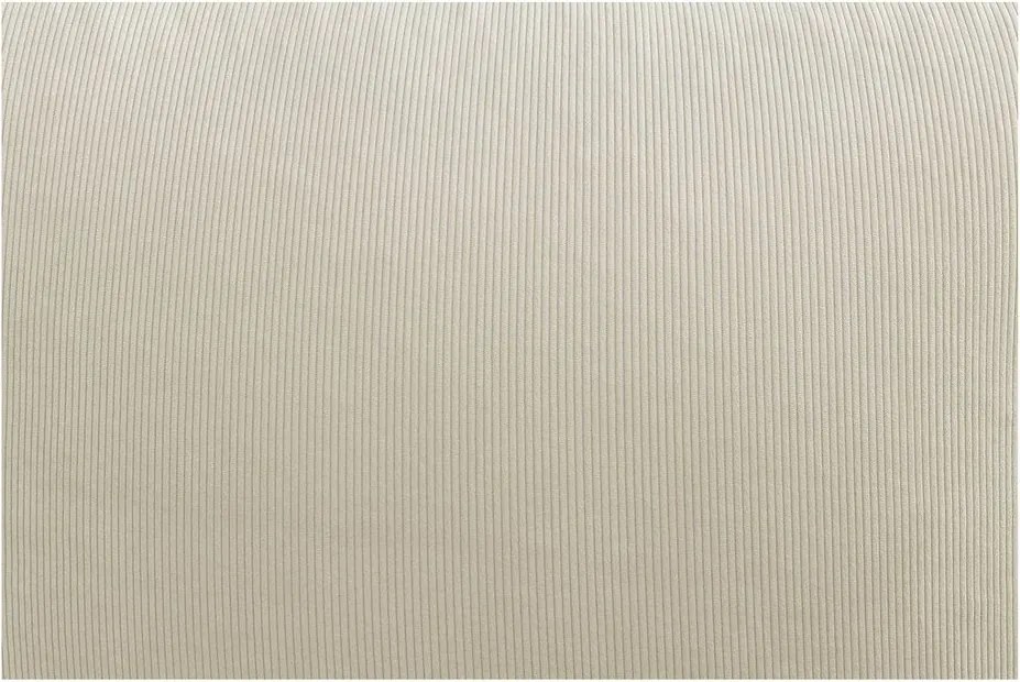 Бежов пуф от рипсено кадифе Lilibet – Bobochic Paris