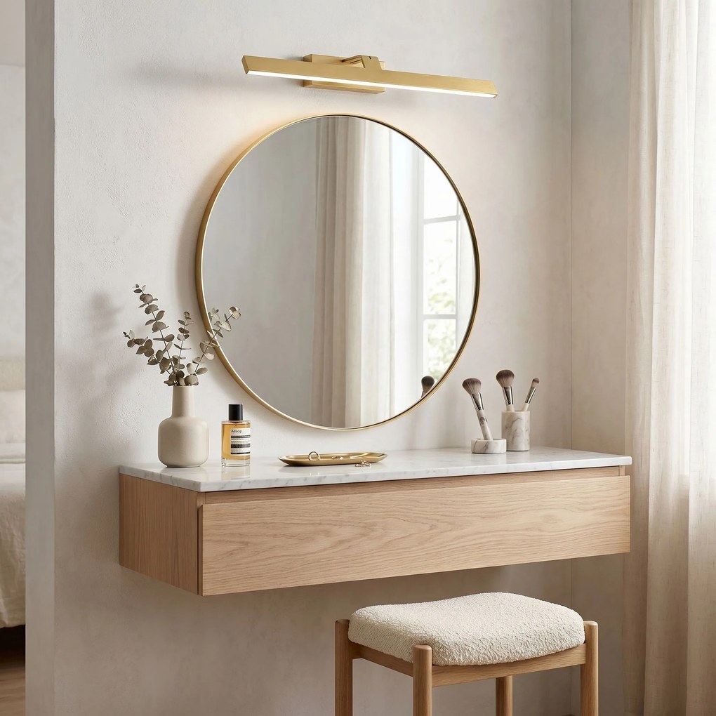 LED аплик за баня SWE008-1W 58cm BRUSH GOLD