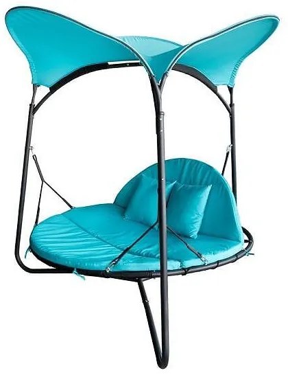 Градинска люлка със сенник My Garden "Butterfly" MT041046_lake blue, 209 х 209 х 205 см