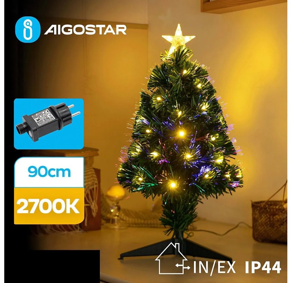 Aigostar - LED Екстериорна Коледна декорация LED/3,6W/230V 90 см IP44 топло бял