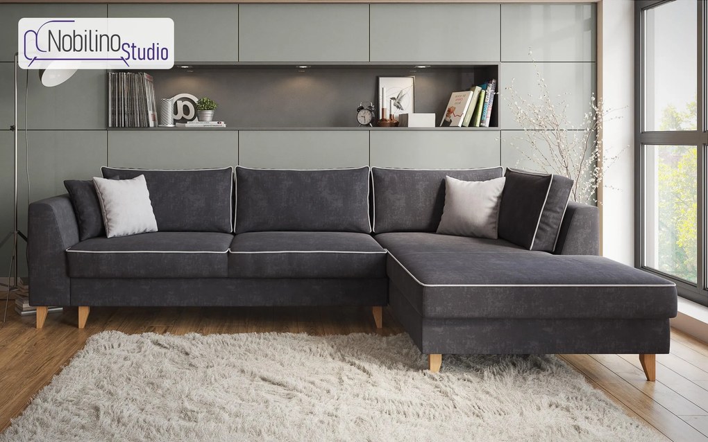 Разтегателен ъглов диван Болоня