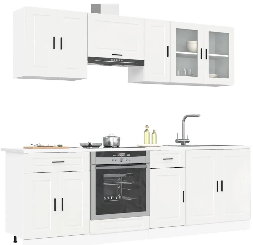 3314843 vidaXL Комплект кухненски шкафове от 8 части Kalmar, инженерно дърво