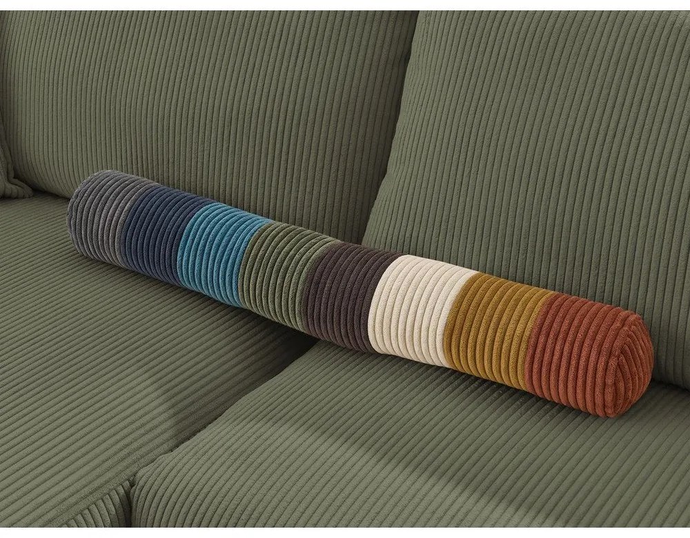 Светлозелен модул за диван от велур, ляв ъгъл Nihad modular - Bobochic Paris