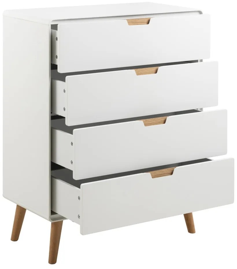 Бял скрин 80x100x40 cm Lowell – Actona