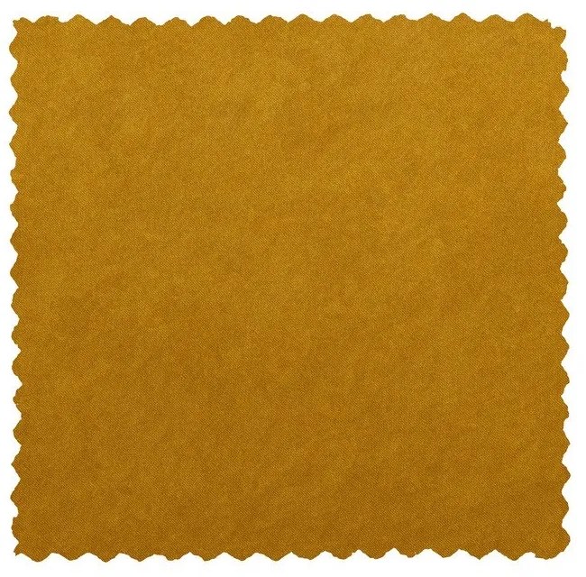 Пуф в цвят горчица WOOOD Sara High