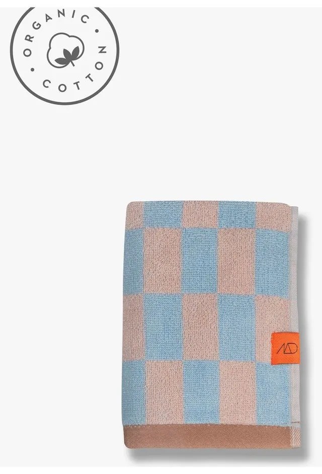 Синя и розова кърпа от органичен памук 50x90 cm Retro - Mette Ditmer Denmark