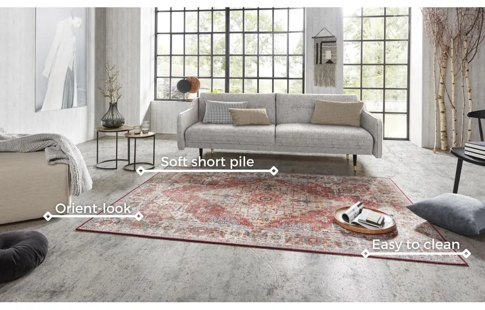 Тухлено червен килим , 160 x 230 cm Sylla - Nouristan