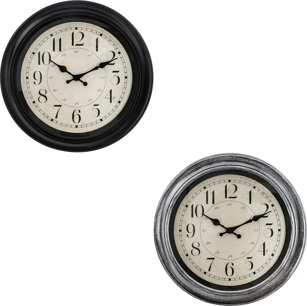 Стенен часовник atmosphera Ilan, С орнаменти, Ø40 см, Пластмаса