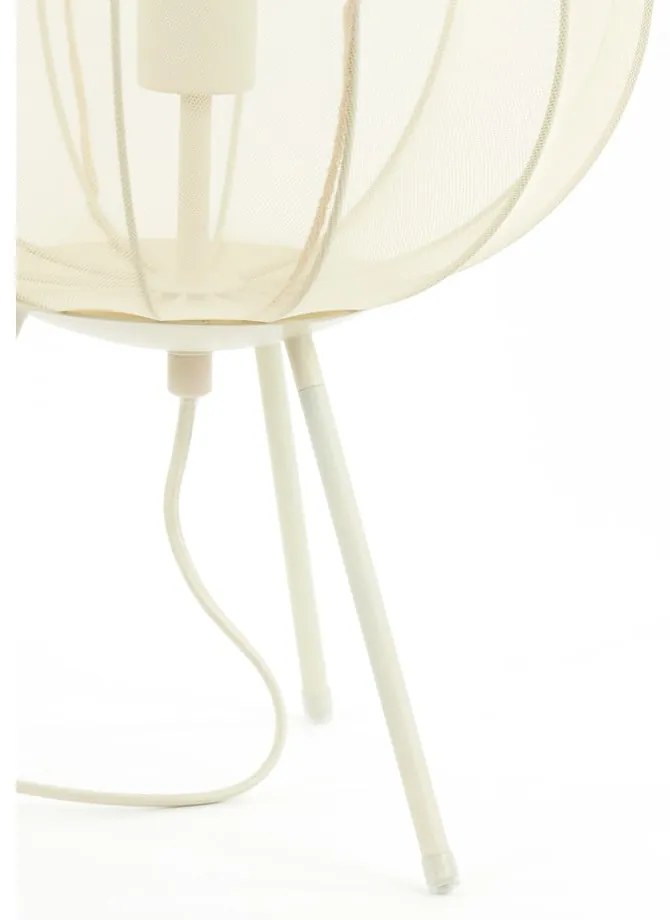 Кремава настолна лампа (височина 60 cm) Plumeria - Light &amp; Living