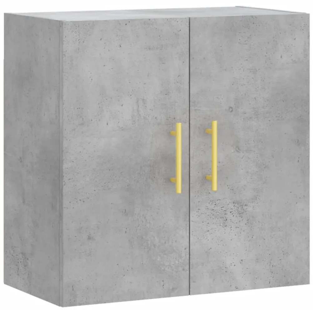 829952 vidaXL Стенен шкаф, бетонно сив, 60x31x60 см, инженерно дърво