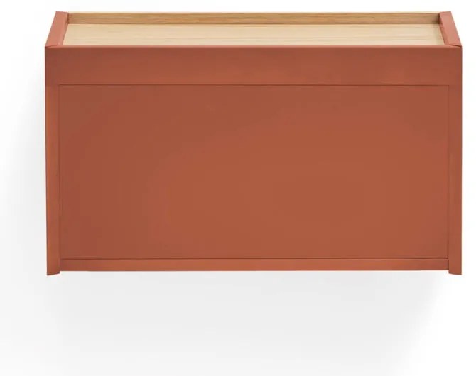 Нощно шкафче в тухлено естествен цвят в дъбов декор Otto - Teulat