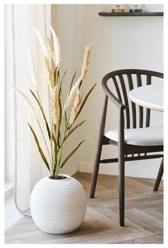 Тъмнокафяв трапезен стол с подлакътници от масивен дъб Agustin – House Nordic