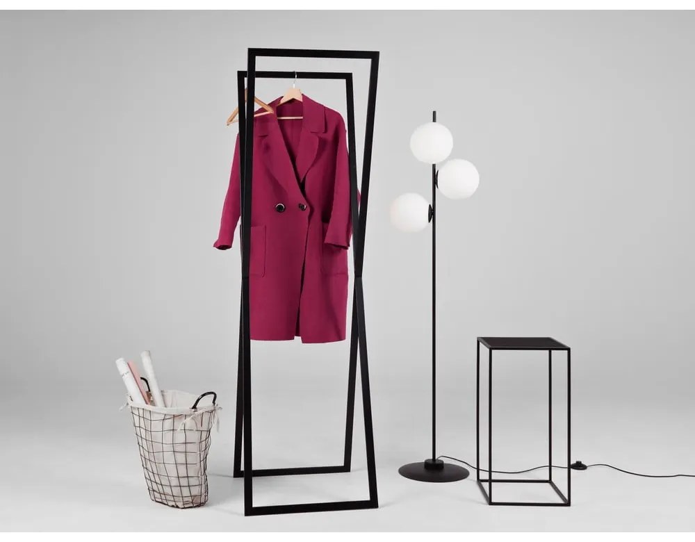 Черна метална закачалка Rosett - CustomForm