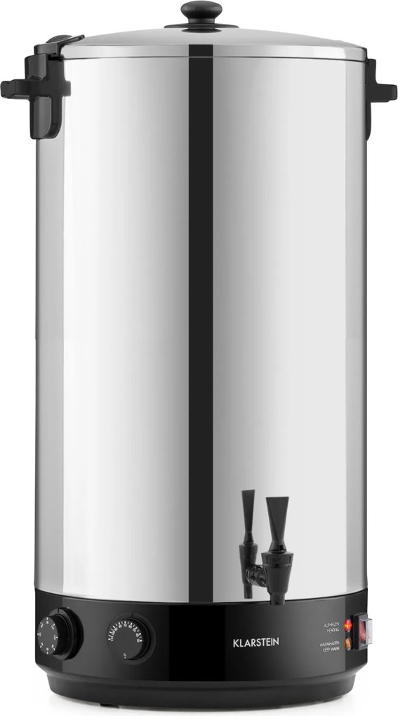 Klarstein KonfiStar 60, тенджера за консервиране, съд за топли напитки, 2500 W, 60L, 100°C, 120 min, неръждаема стомана