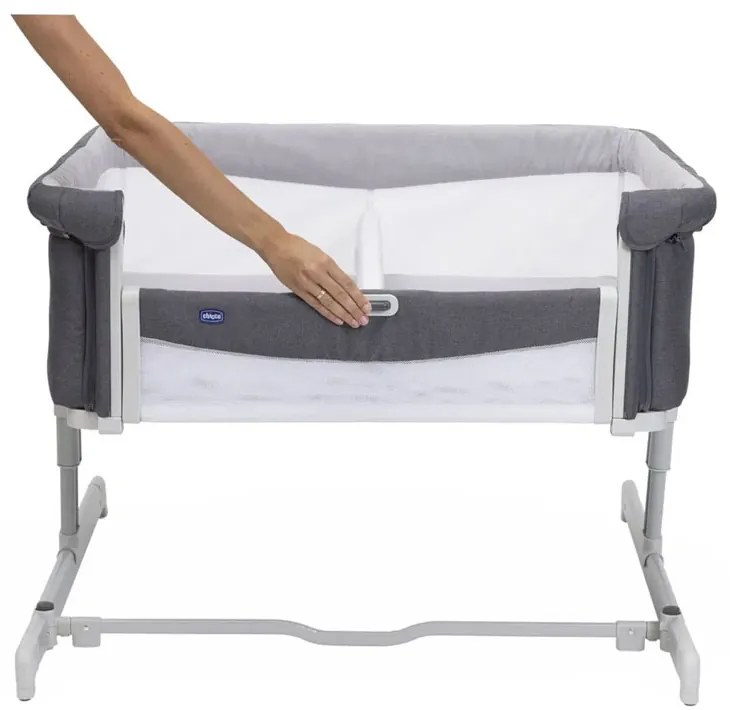 CHICCO Кошара с падаща преграда за близнаци NEXT 2 ME TWIN GREY