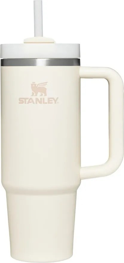 Кремав термос със сламка от неръждаема стомана 890 ml Quencher H2.O FlowState™ Tumbler Cream 2.0 – Stanley