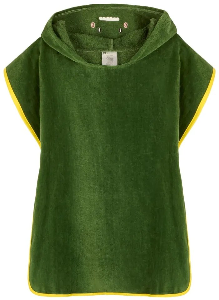 Зелено памучно детско пончо Joep – Good Morning