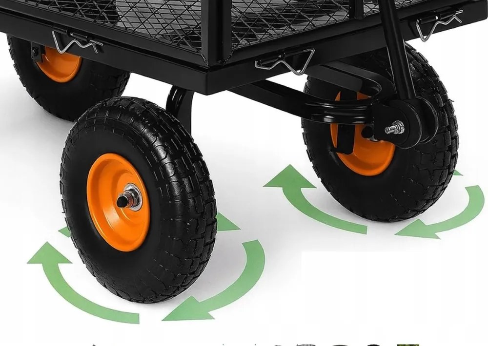 Многофункционална градинска количка 3в1 с товароносимост 200 кг