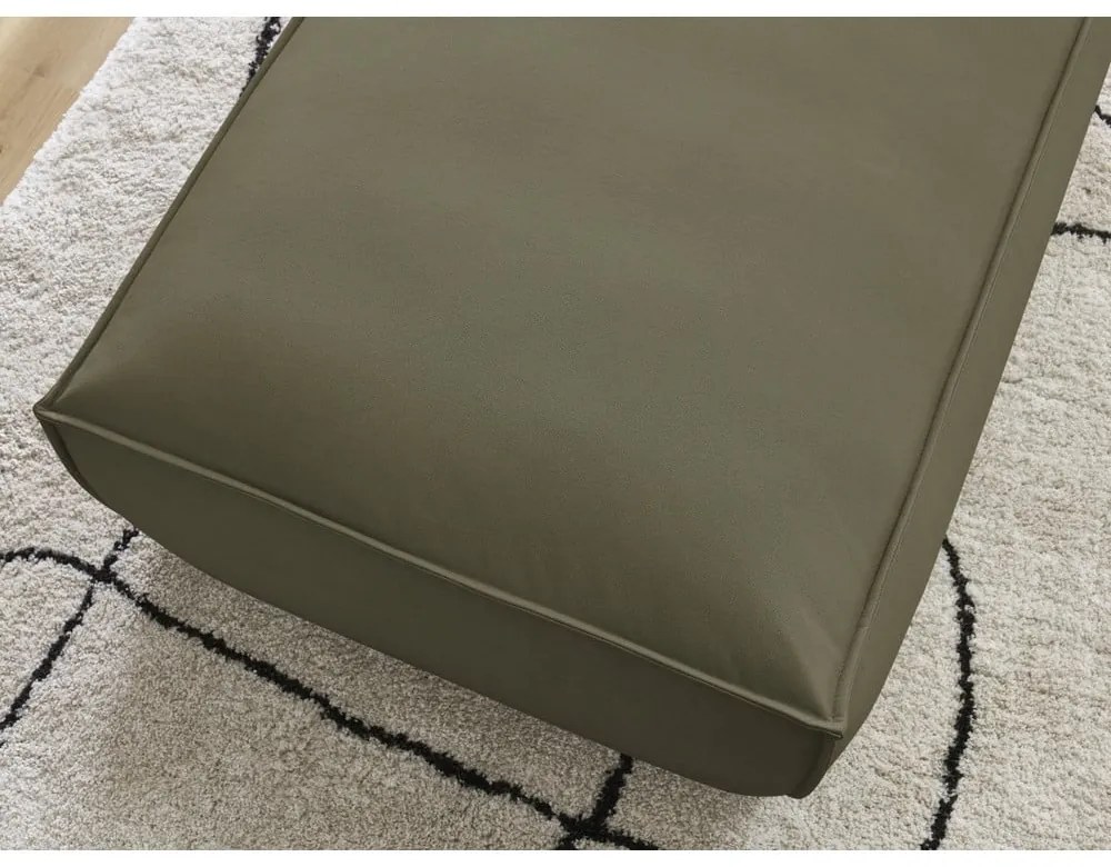 Зелена табуретка от изкуствена кожа Boheme – Bobochic Paris