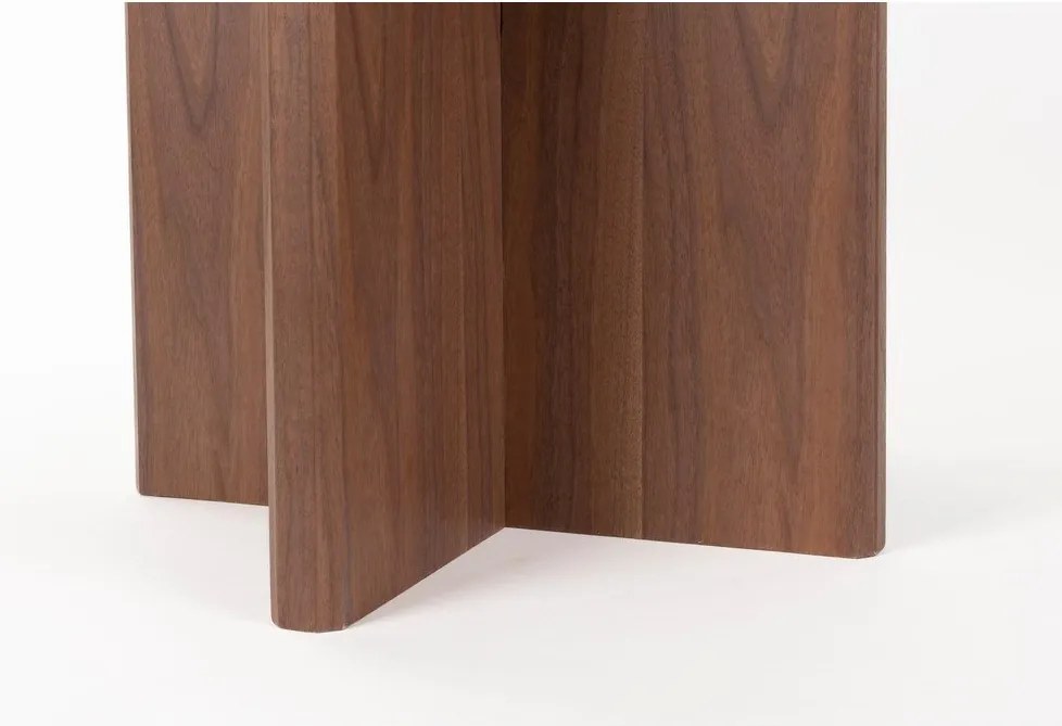 Кръгла трапезна маса от декор от орех ø 120 cm Laurent – White Label