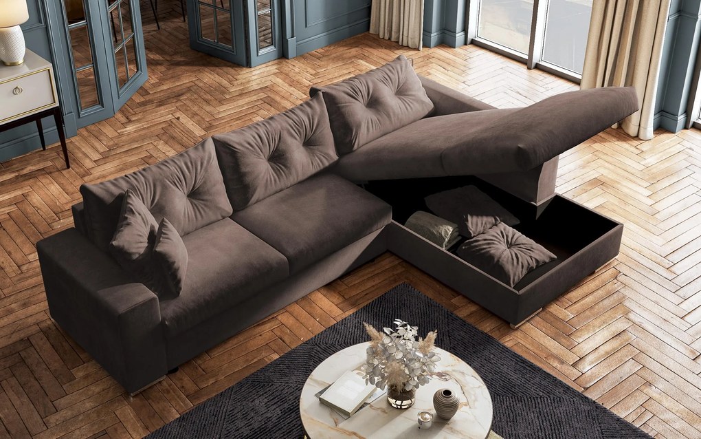 Разтегателен ъглов диван Рим