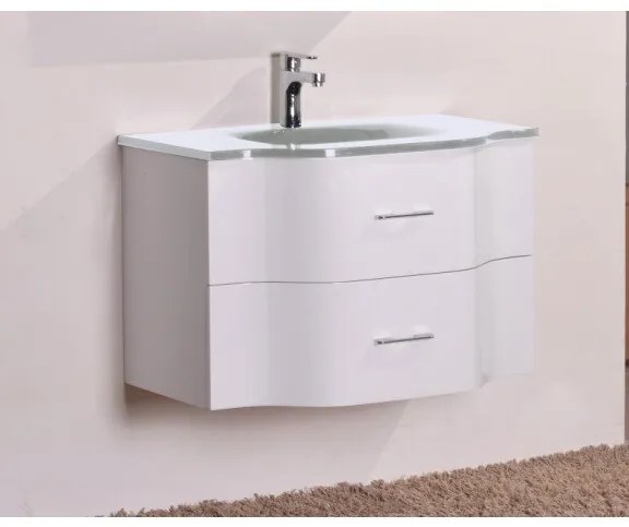 Конзолен PVC шкаф ICP 8080W, Inter Ceramic, с умивалник, 80x50x50см