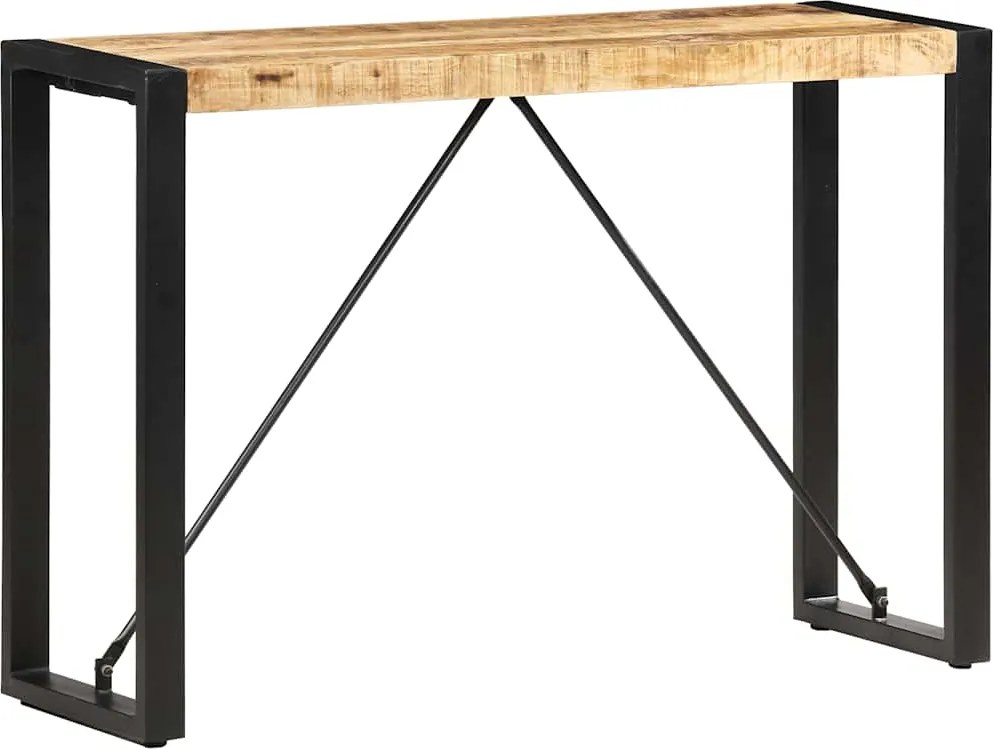 285945 vidaXL Конзолна маса, 110x35x76 см, мангово дърво масив