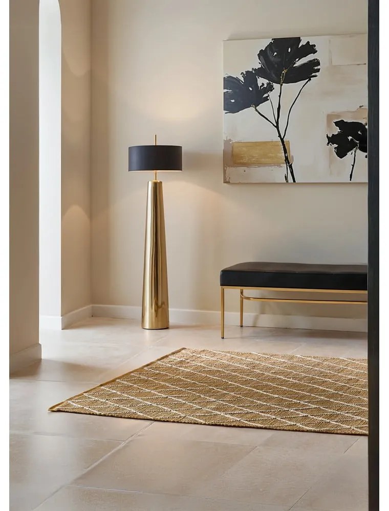 Ръчно изработен ютен килим в естествен цвят 200x300 cm Kunu – Hanse Home